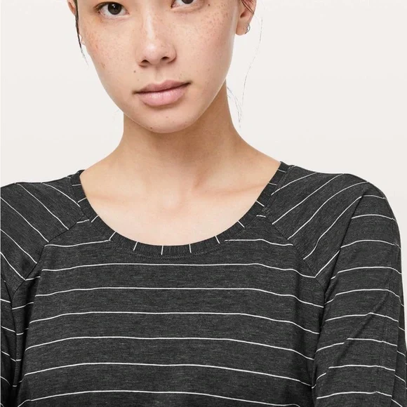 Gray Striped Women's Top - Picture 3 of 7